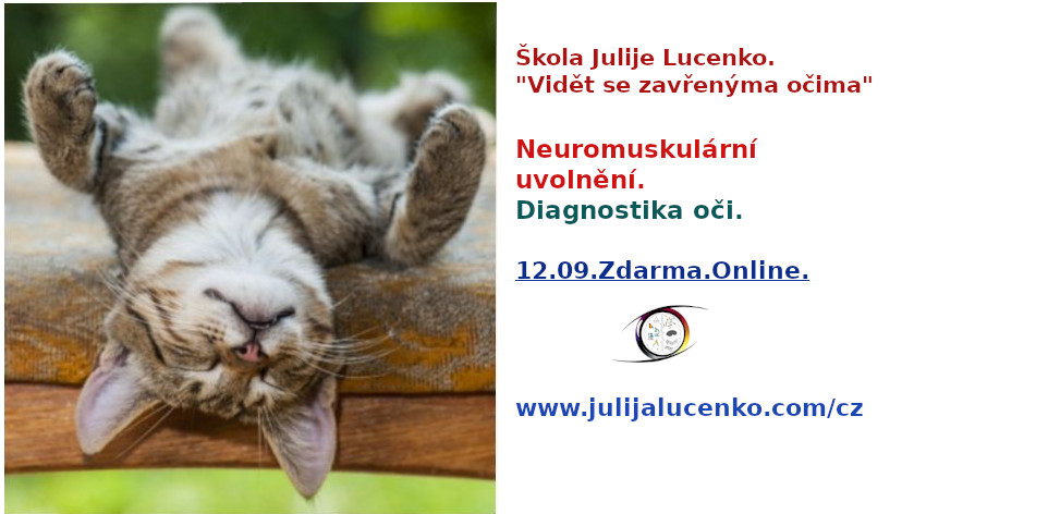 Neuromuskulární uvolnění. Diagnostika OČÍ. Zdarma.