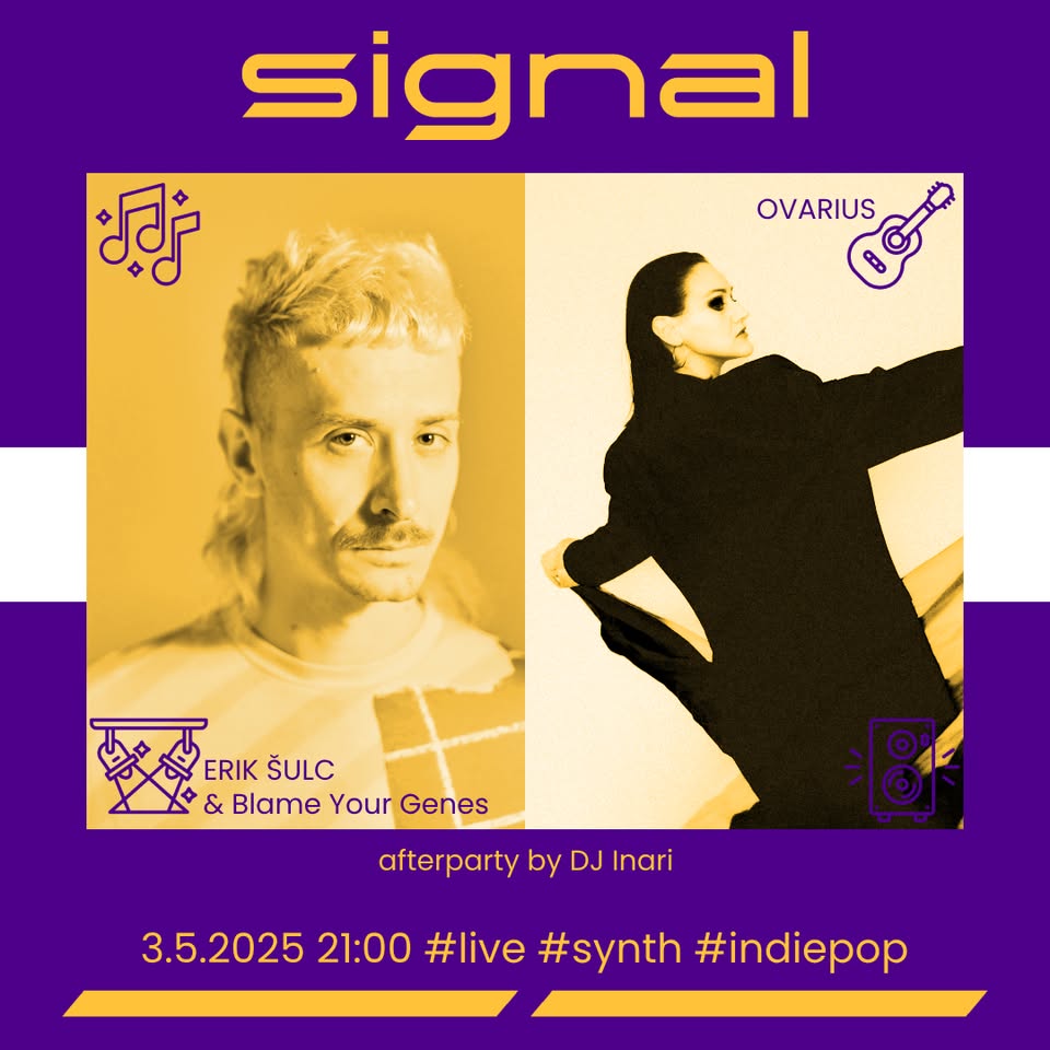 RE-LAUNCH: Erik Šulc & Blame Your Genes / Ovarius / afterparty: Inari