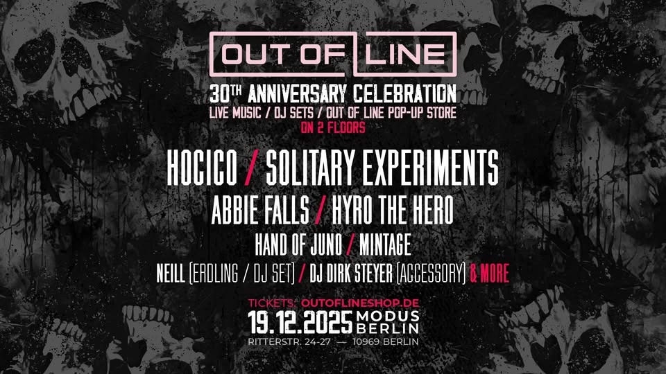30 Years Out Of Line - Hocico, Solitary Experiments, Abbie Falls & more