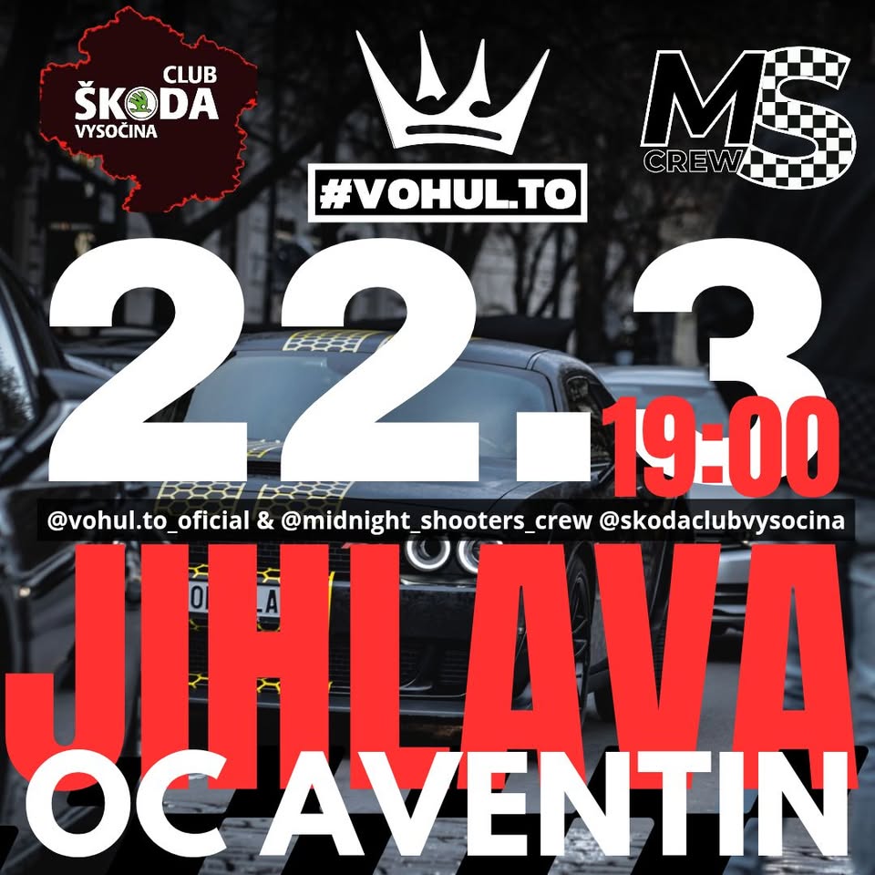 vohul.to & midnight shooters crew & @skoda.club.vysocina meet Jihlava