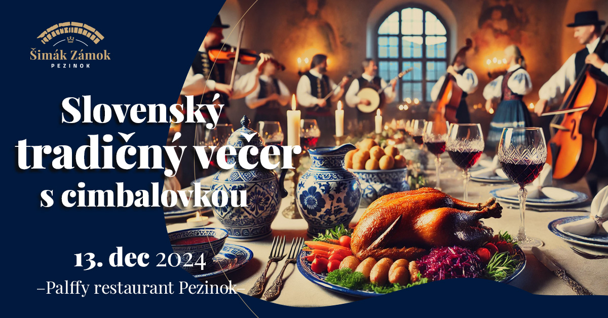 Slovenský tradičný večer s cimbalovkou v Palffy restaurant