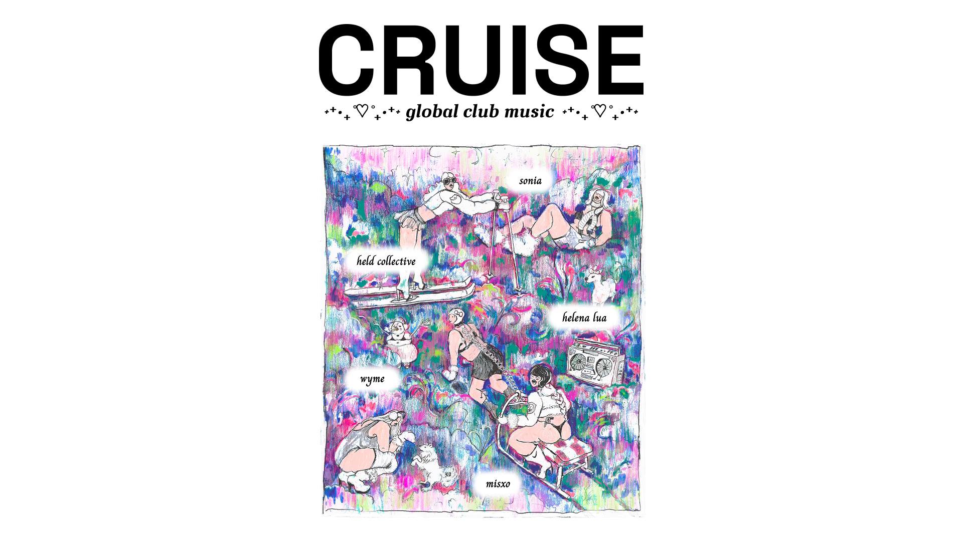 CRUISE 𐙚 ‧₊˚ ⋅ helena lua ⟡ sonia ⟡ wyme ⟡ misxo ⟡ held collective / PIATOK 19.12. / ŠAFKO KLUB