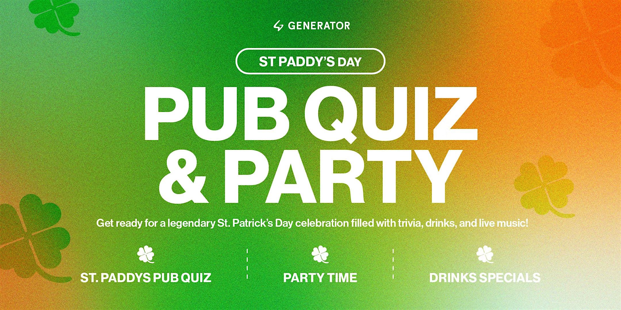 PUB QUIZ & PARTY