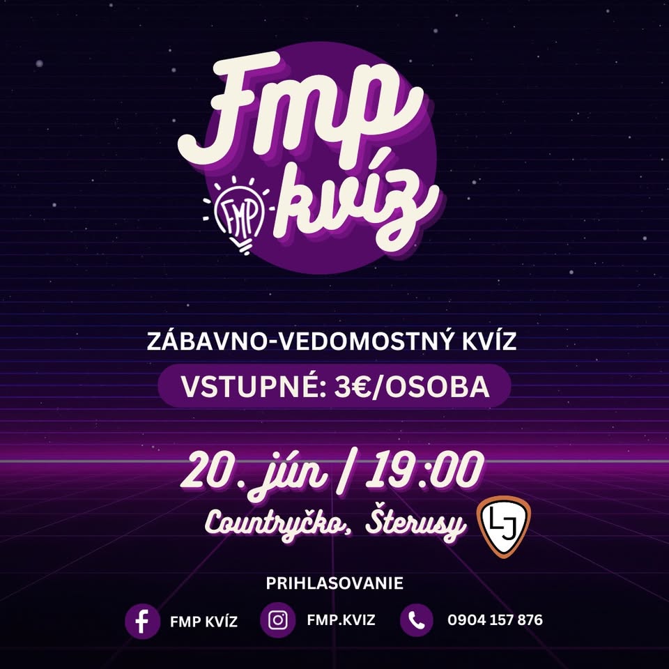 FMP KVÍZ | COUNTRYčko, Šterusy 🪕