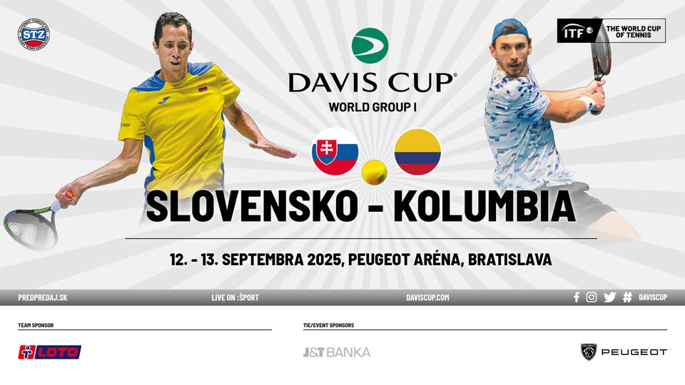 Davis Cup Slovensko – Kolumbia