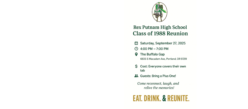Rex Putnam Class of '88 Reunion
