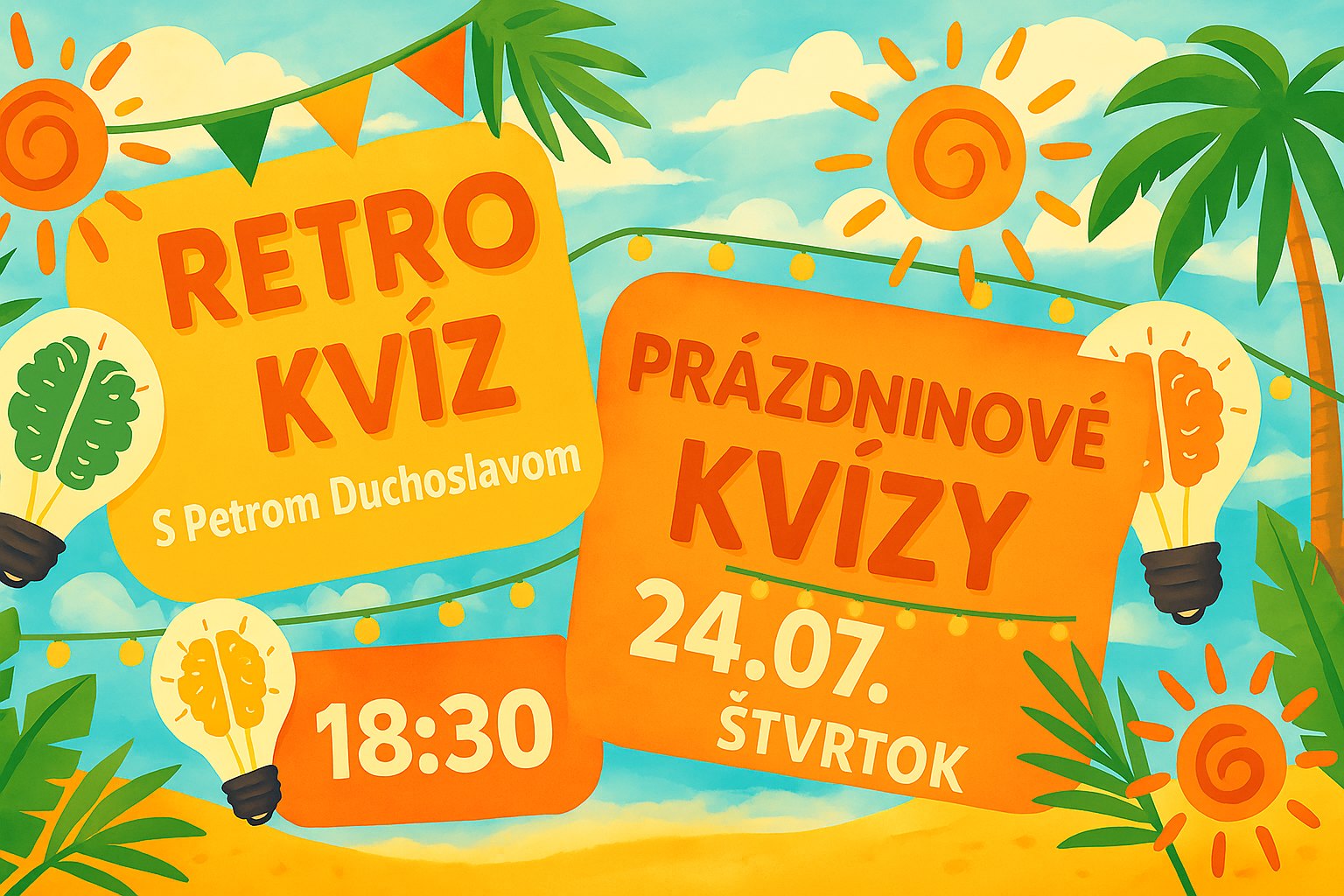 Zábavný vedomostný kvíz v Retro café & pub!