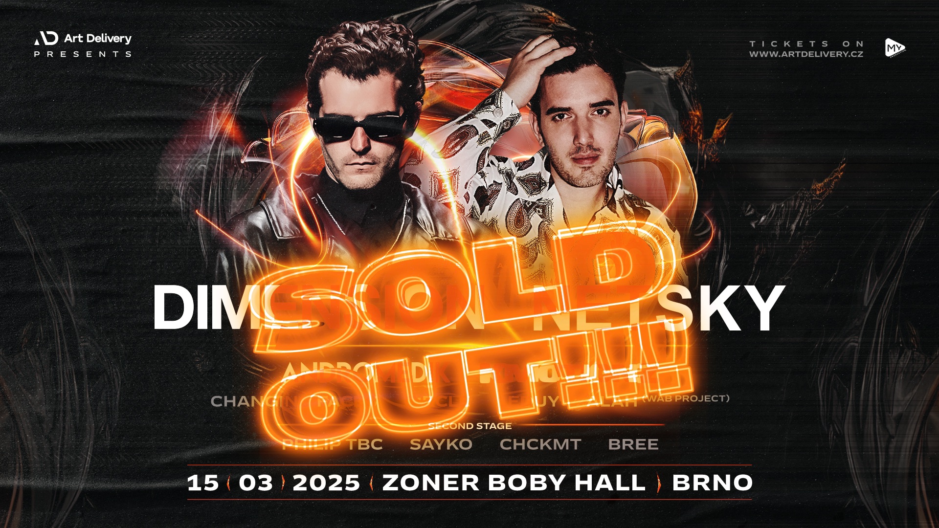 DIMENSION, NETSKY, ANDROMEDIK, K MOTIONZ and more... | 15.3.2025 | Zoner Boby Hall
