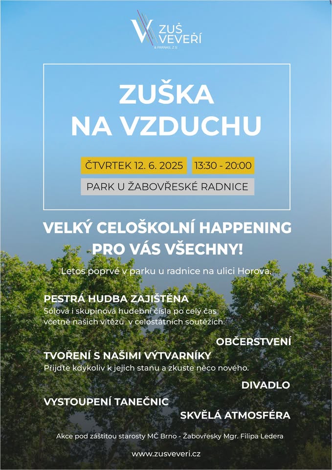 ZUŠka na vzduchu - pohodové odpoledne pro všechny!