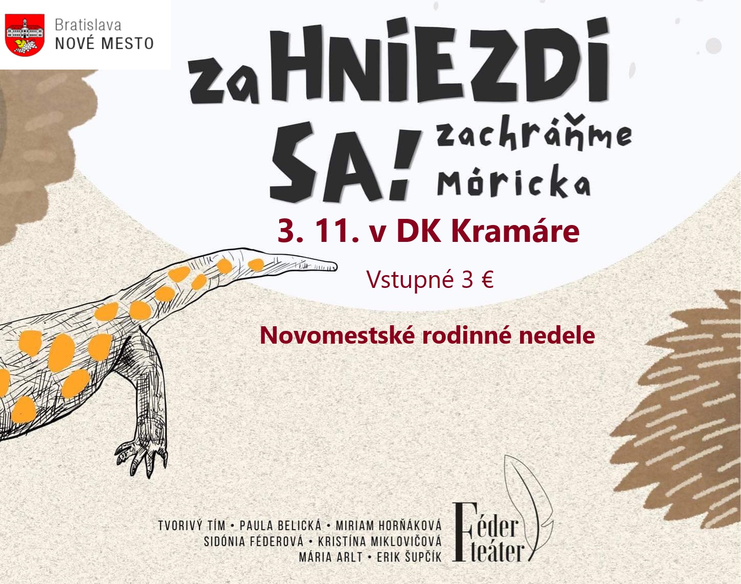 zaHNIEZDI SA! - Novomestská rodinná nedeľa