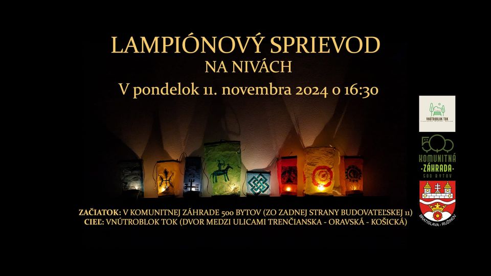 Lampiónový sprievod na Nivách