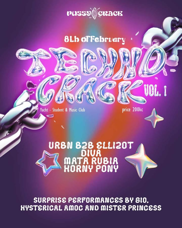 PUSSYCRACK PRESENTS: TECHNØ CRACK Vol 1.