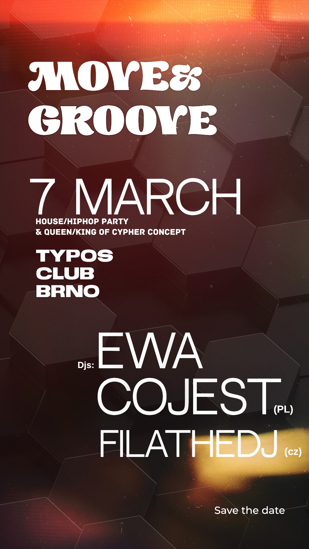 MOVE & GROOVE PARTY / 7. 3. 2025 / TYPOS MUSIC CLUB