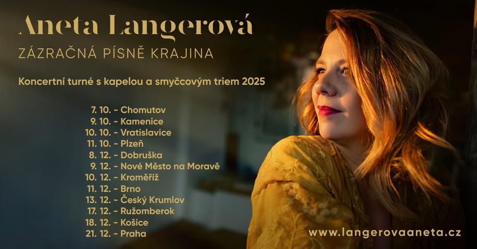 Aneta Langerová – Zázračná písně krajina | Nové Město na Moravě, Kulturní dům