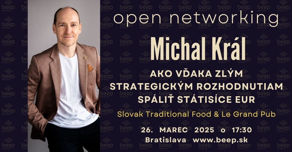 Michal Kral ecommerce & open beep networking Bratislava events