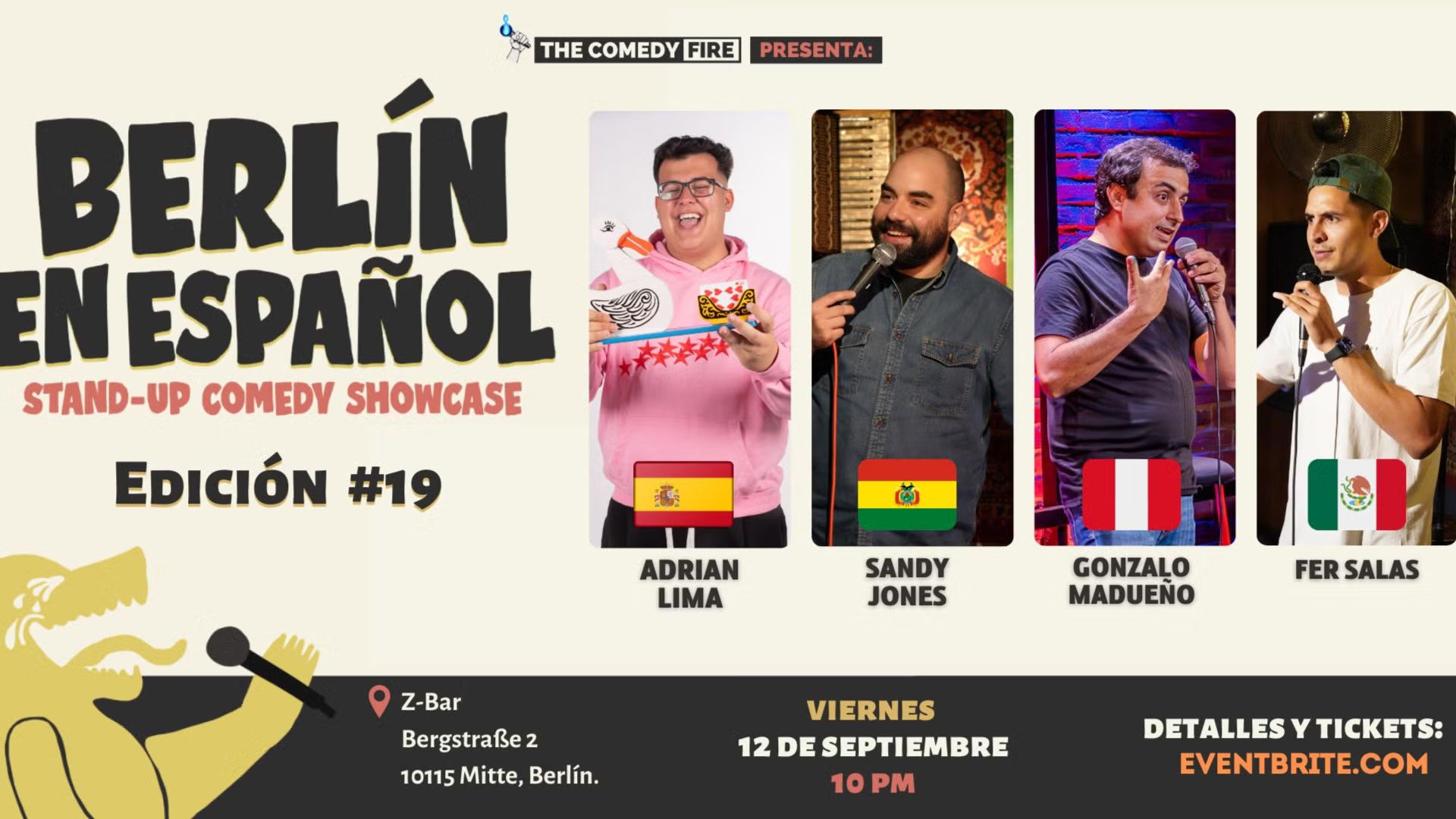 Berlín en Español | Showcase de comedia stand-up  #19 - LATE SHOW