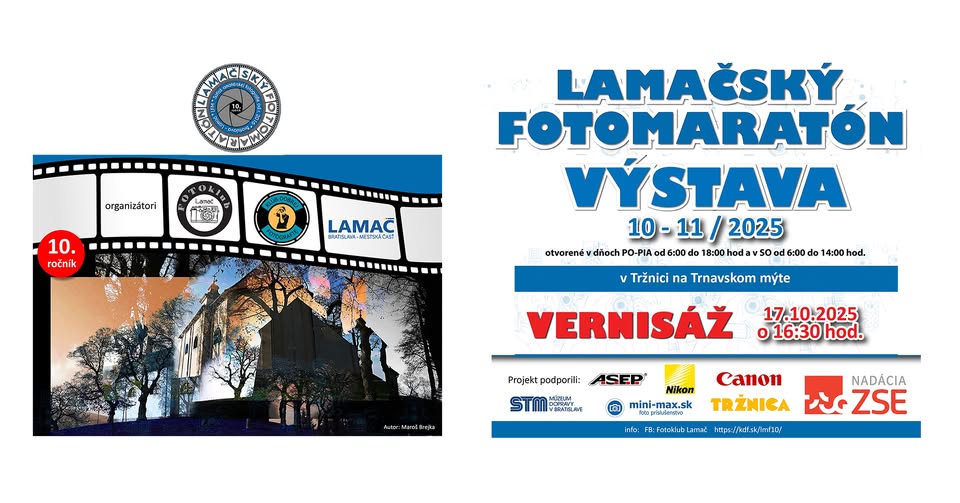 Vernisáž 10. ročníka Lamačského fotomaratónu