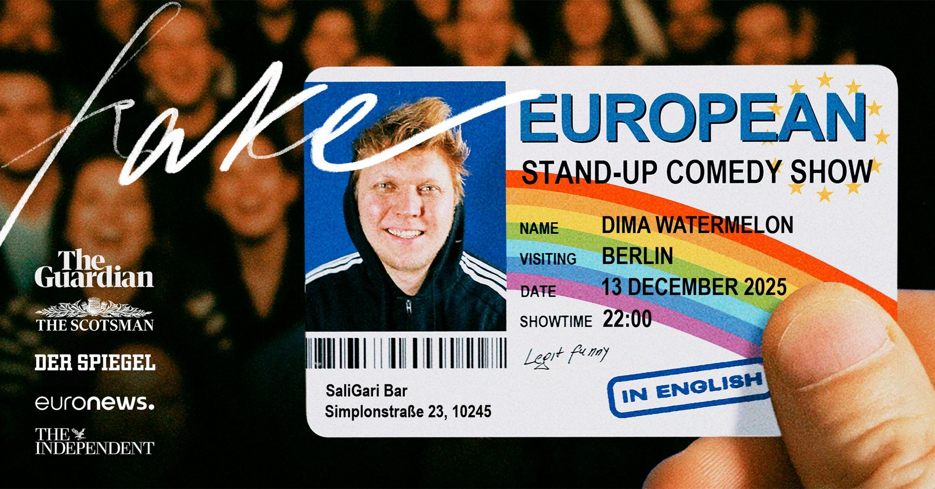 Dima Watermelon: Fake European | Stand-Up Comedy in Berlin