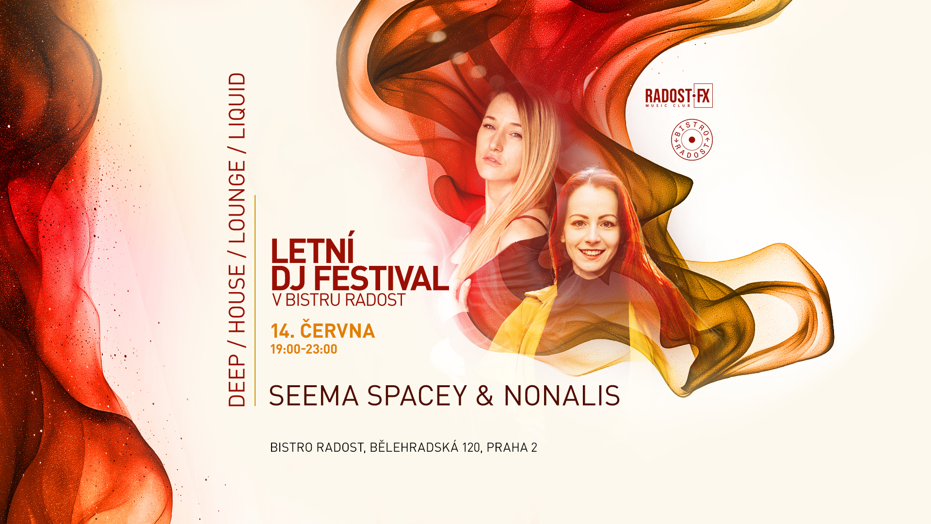 Sobotní Burger&Spin: Seema Spacey & Nonalis v Bistru Radost! 🎶🎤 🍔