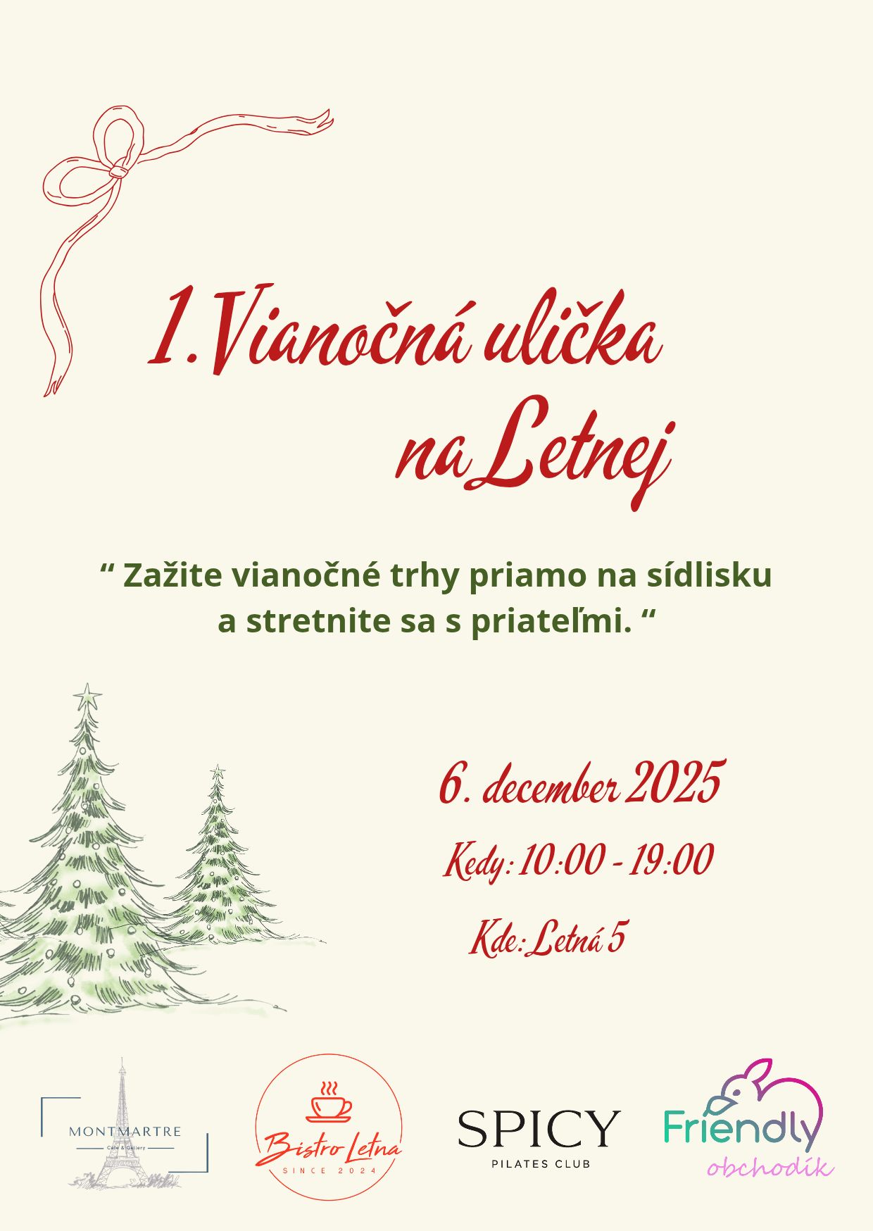 Vianočná ulička na Letnej