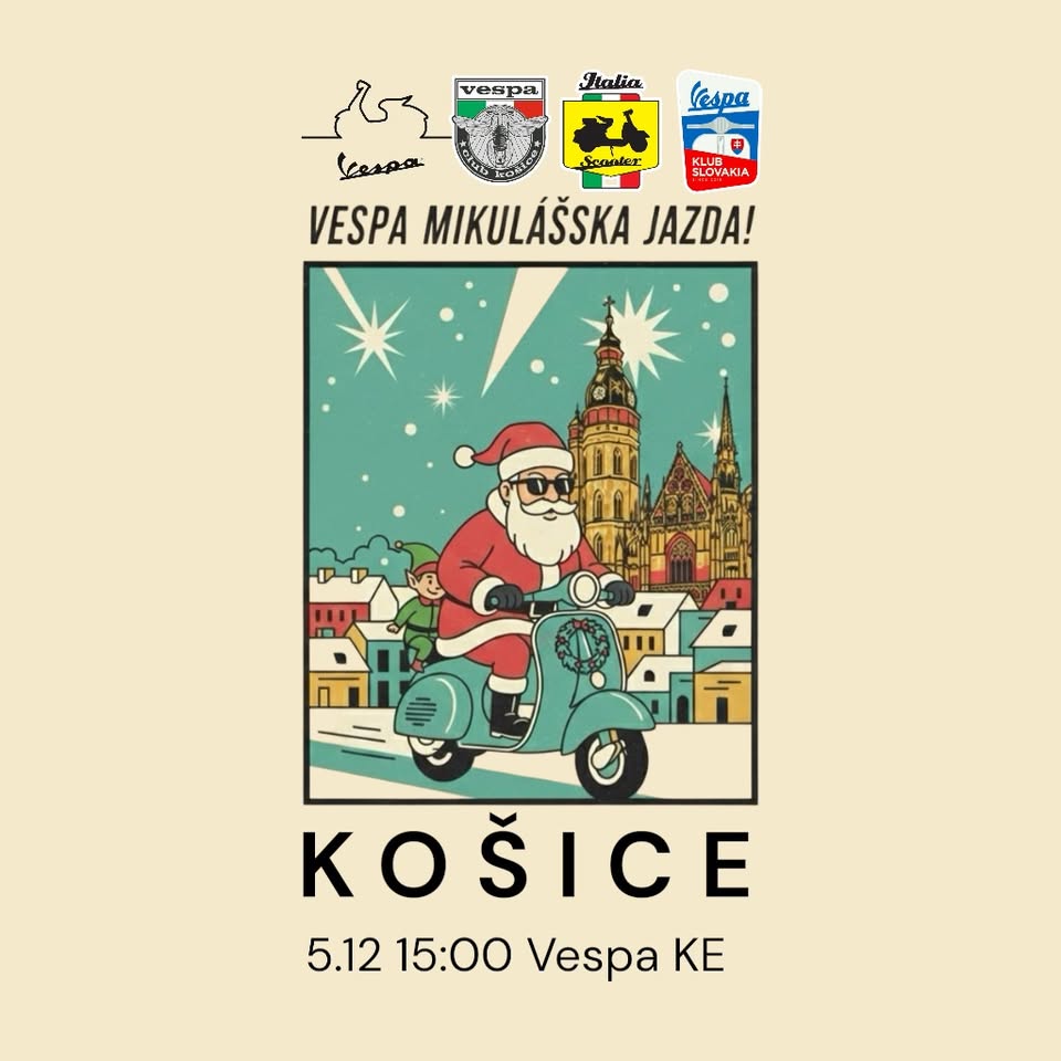 Vespa Mikulášska jazda Košice