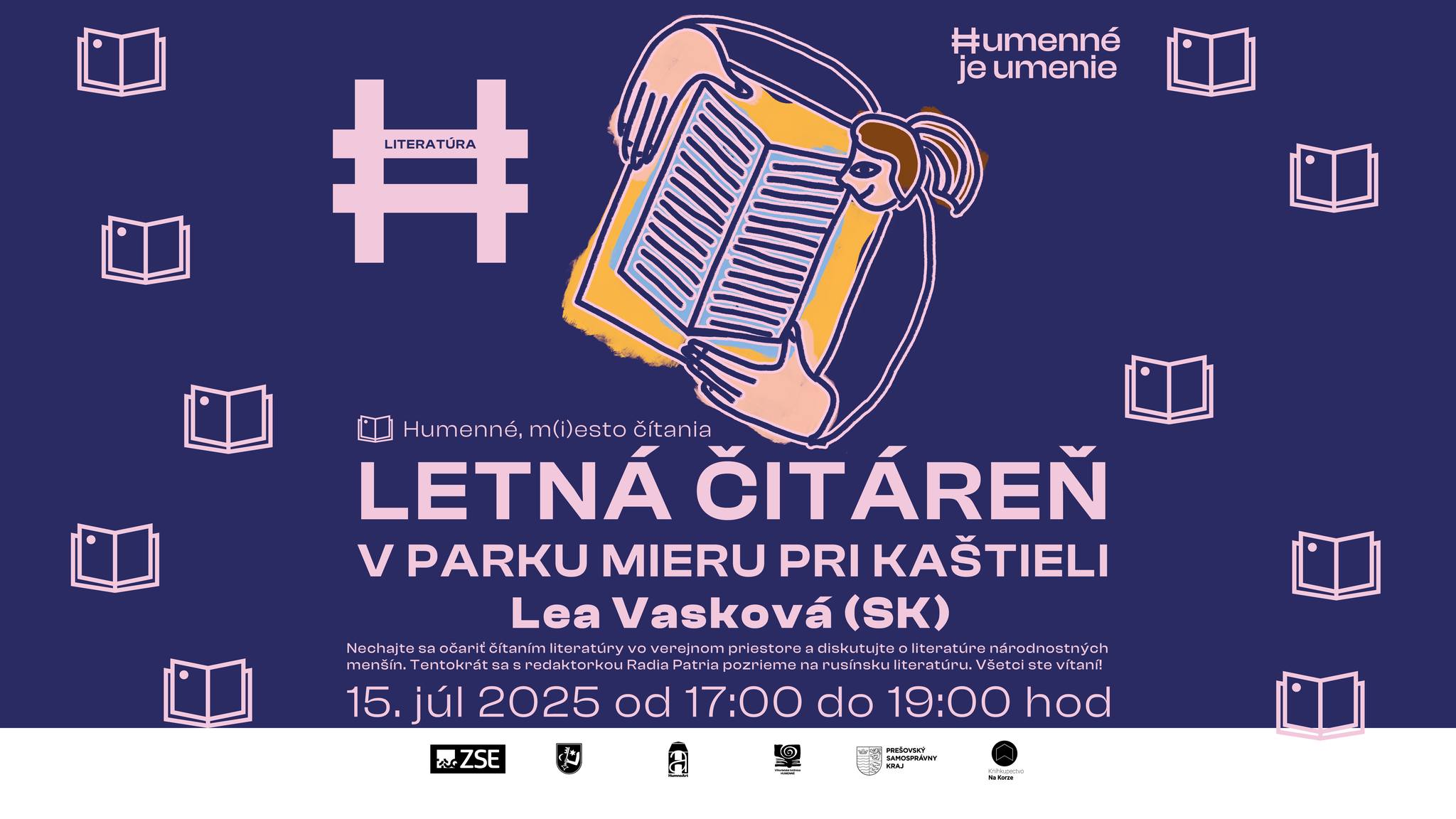 Letná čítareň s Leou Vaskovou o rusínskej literatúre.