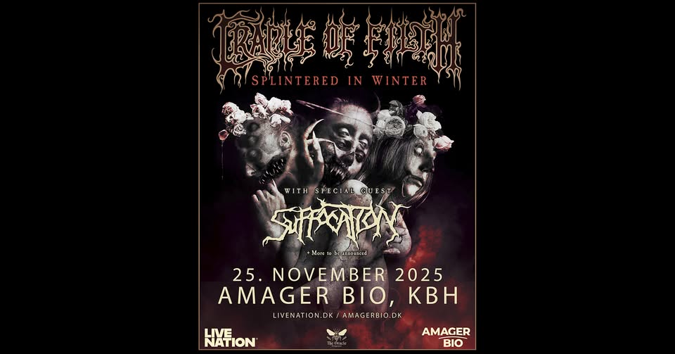 Cradle Of Filth [Support: Suffocation] // Amager Bio // 25. november 2025