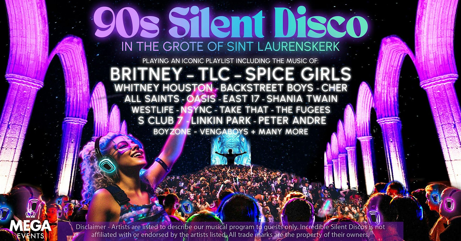 90s Silent Disco in Laurenskerk, Rotterdam - 10/10/25