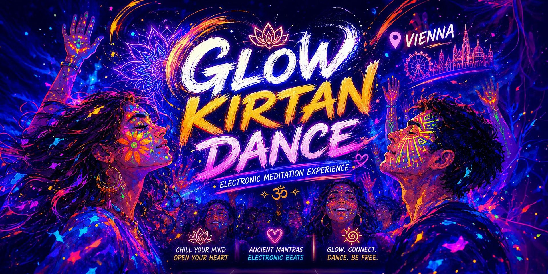 GLOW KIRTAN DANCE - Electronic meditation experience | Vienna,  June 19