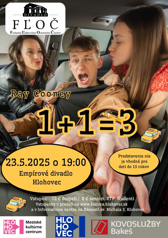 PREMIÉRA: Divadlo FĽOČ 1+1=3
