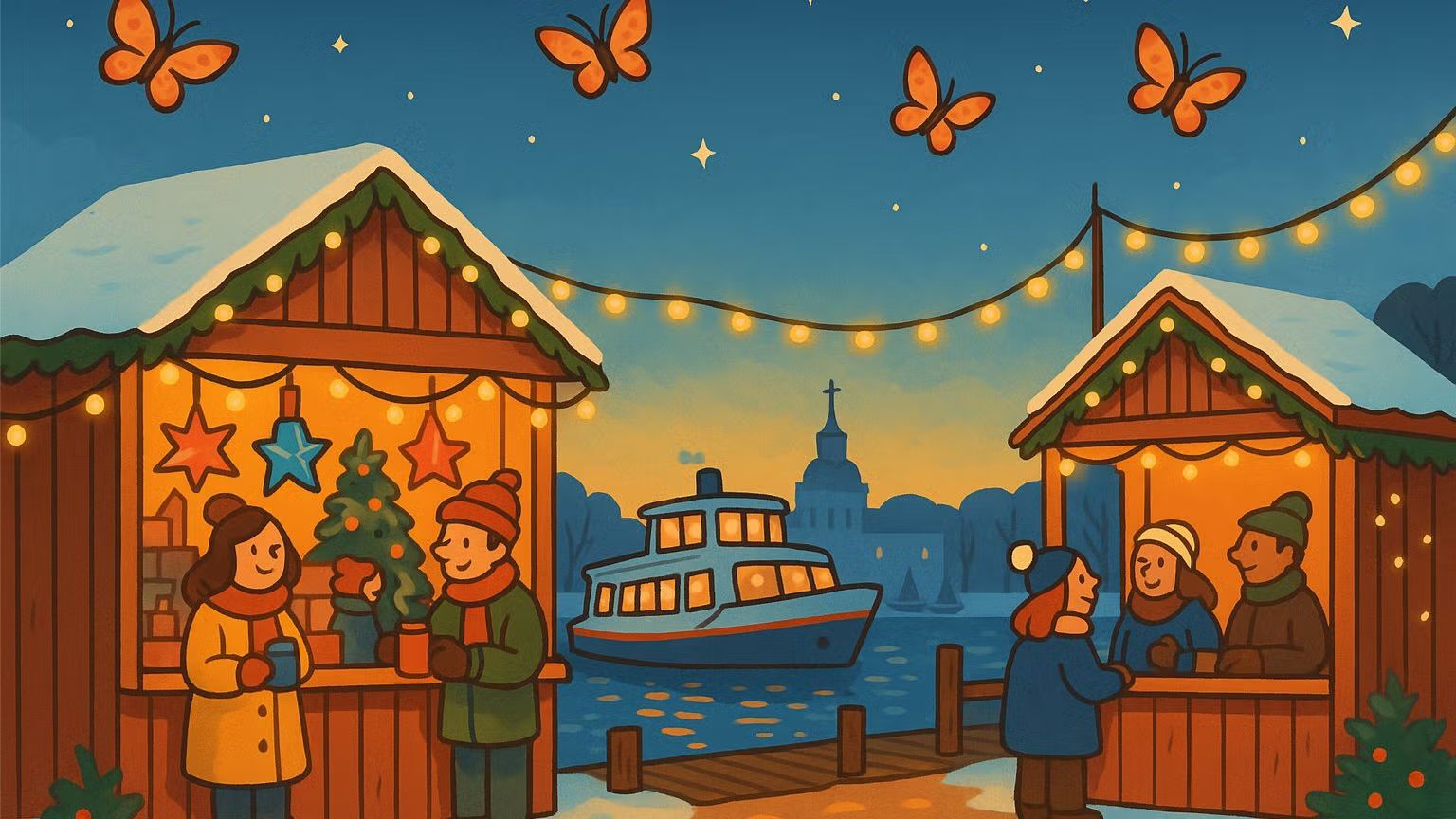 Ferry Ride + Christkindl Market in Kladow - Social Butterfly Club 🦋