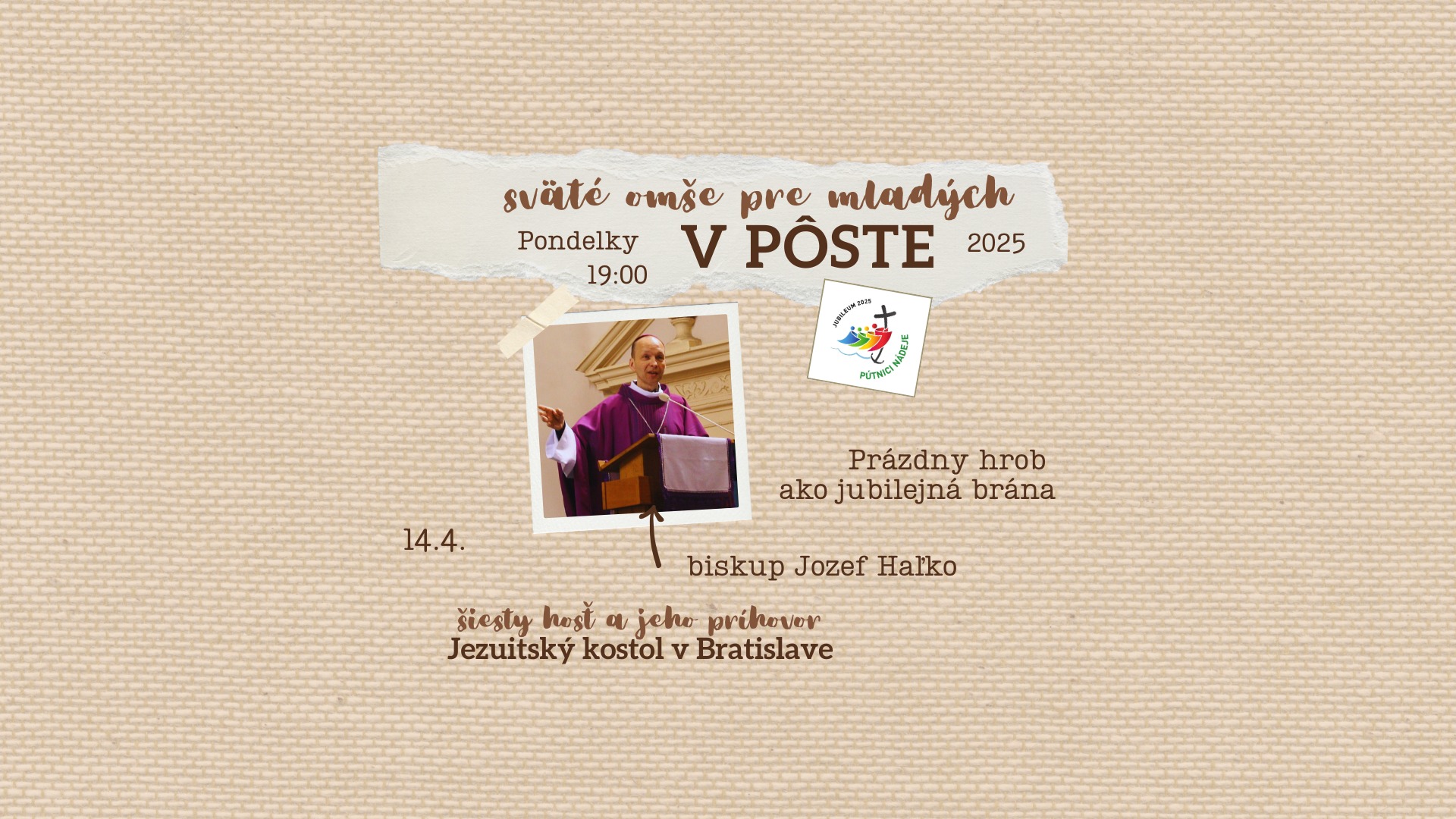 6. Pôstna svätá omša pre mladých a jej hosť.