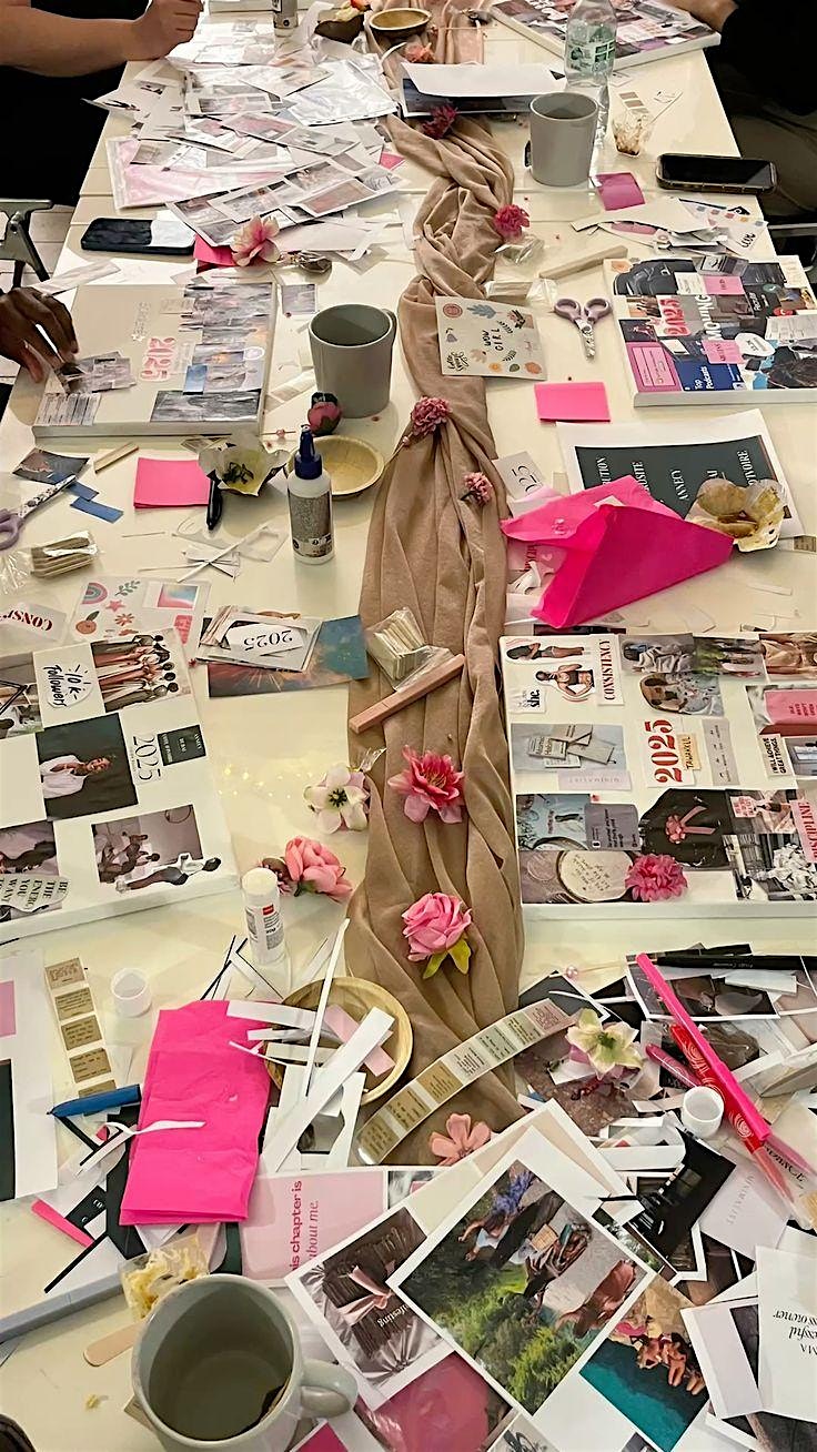 set the tone: a workshop vision board making