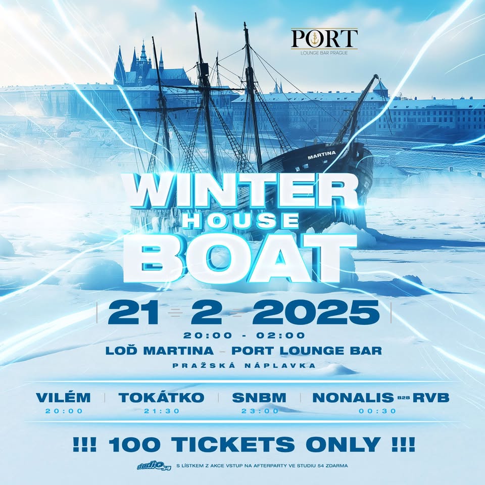WINTER HOUSE BOAT na Náplavce - 21.2.2025