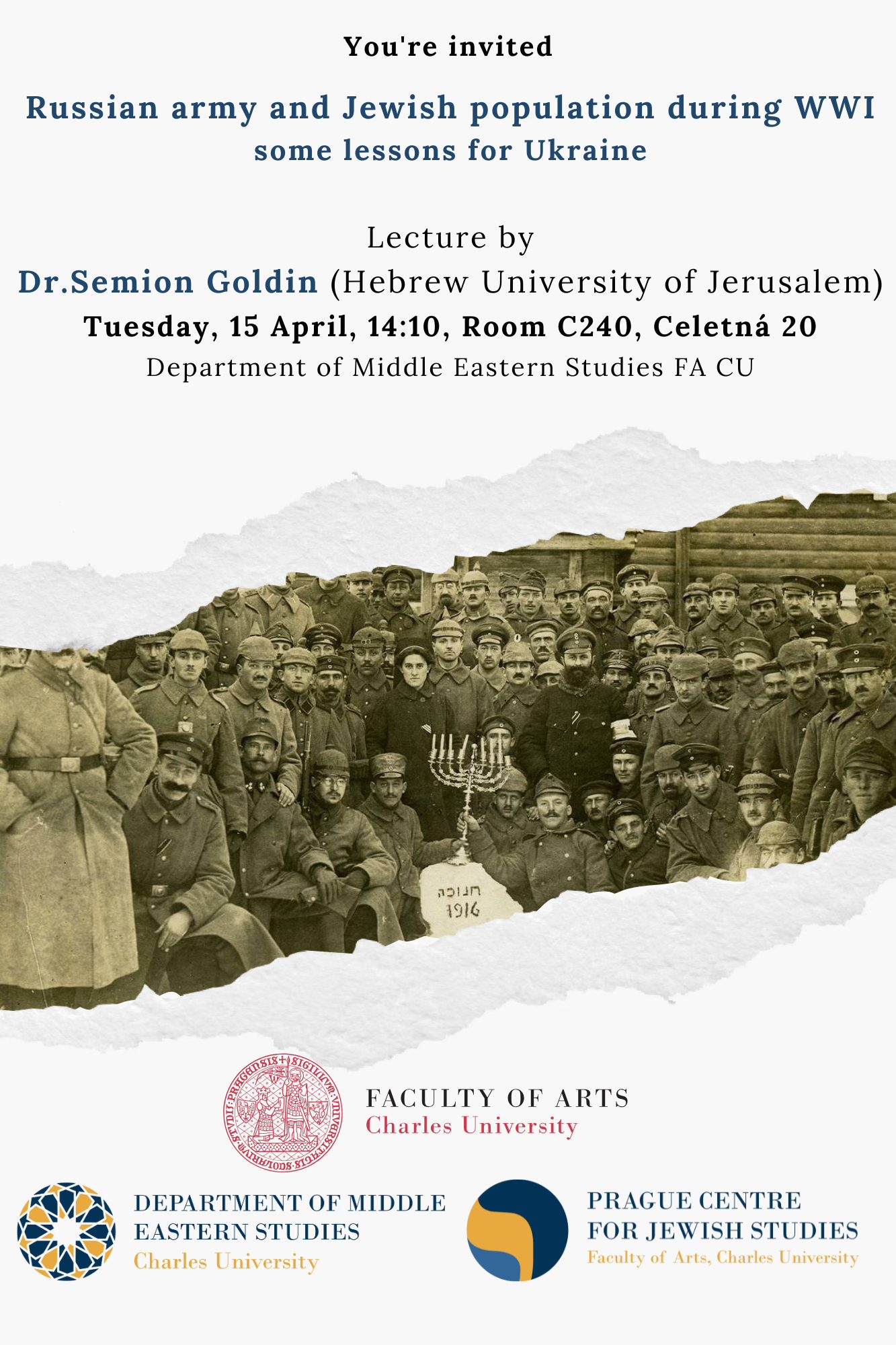 Dr. Semion Goldin - Russian army and Jewish population during WWI