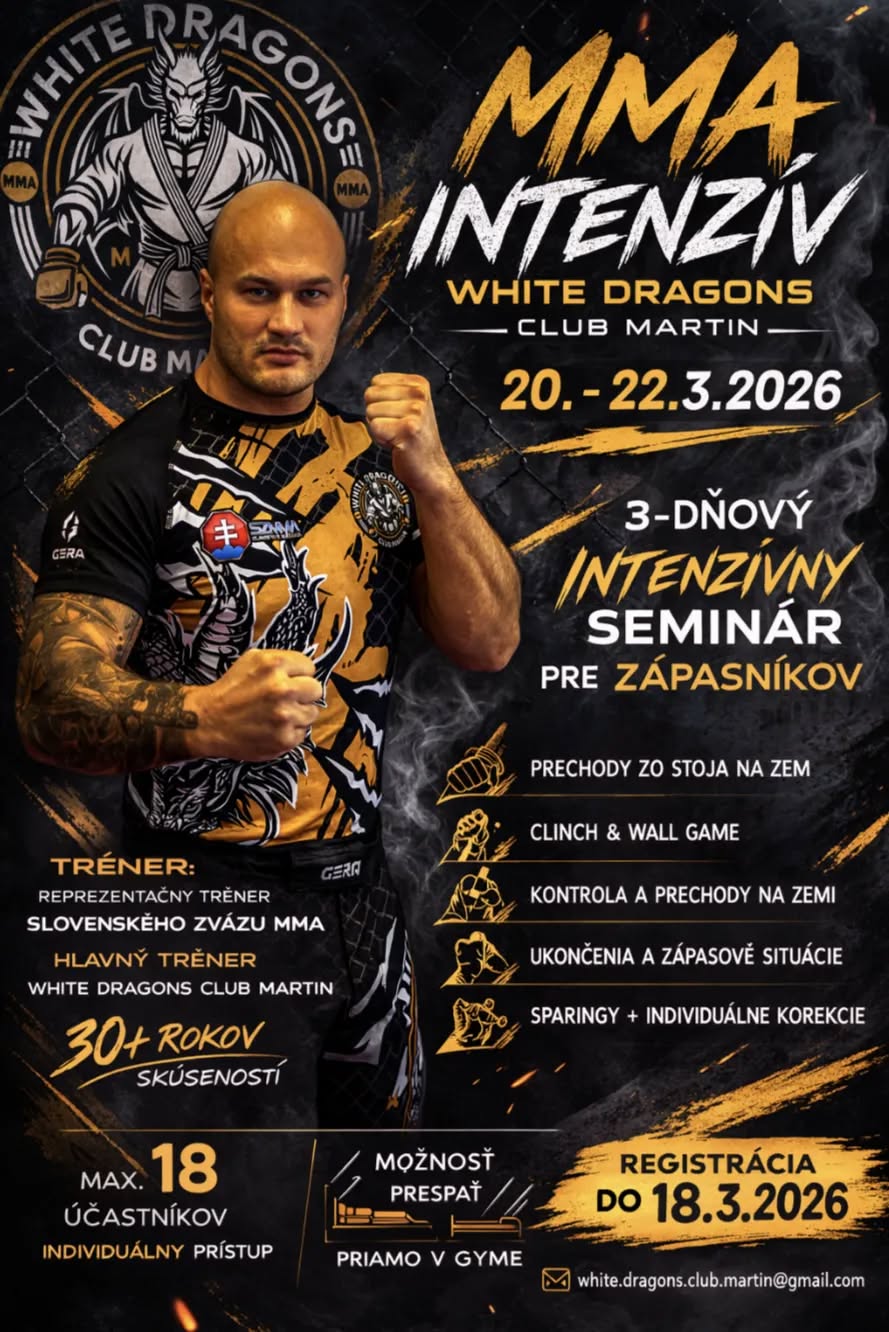 MMA Intenzív – White Dragons Martin 20.–22.3.2026
