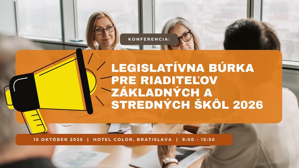 Legislatívna búrka pre riaditeľov základných a stredných škôl 2026
