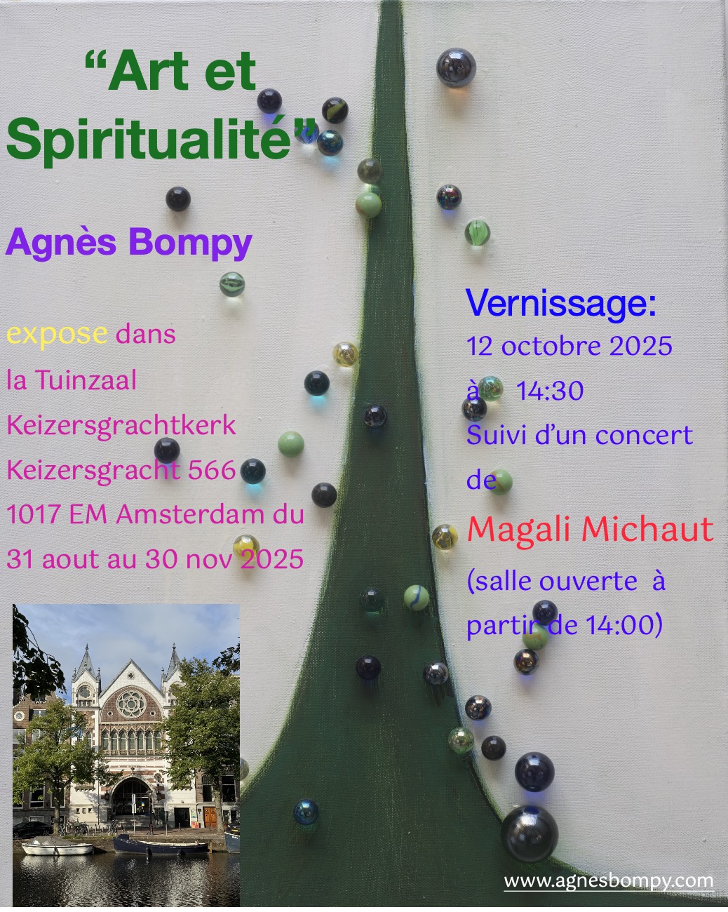 Vernissage et concert à la Keizersgrachtkerk à Amsterdam