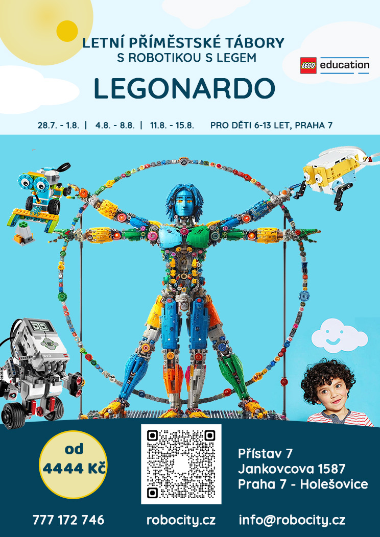 Legonardo - příměstský tábor robotiky s Legem - Praha 7