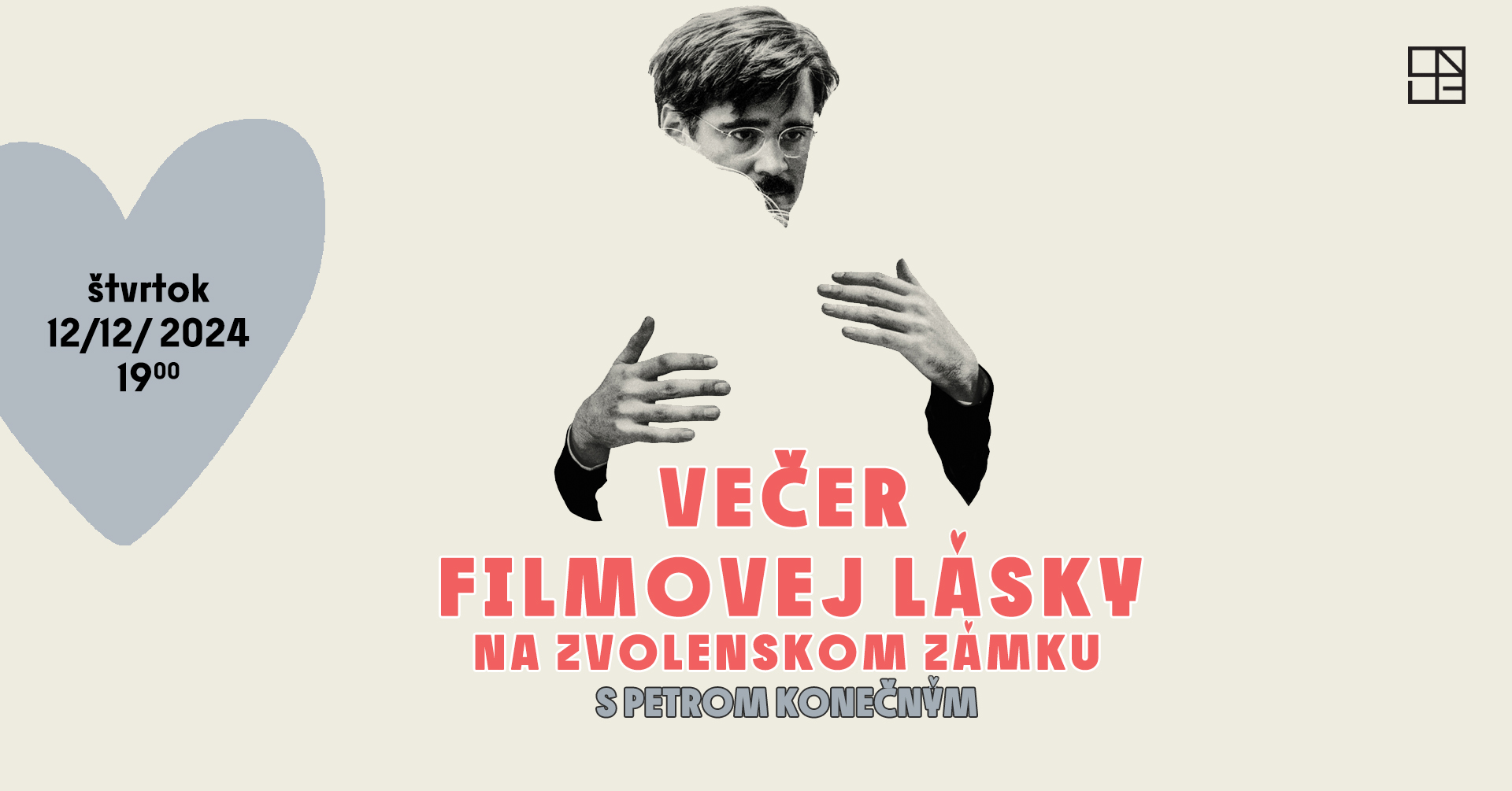 Večer filmovej lásky na Zvolenskom zámku s Petrom Konečným