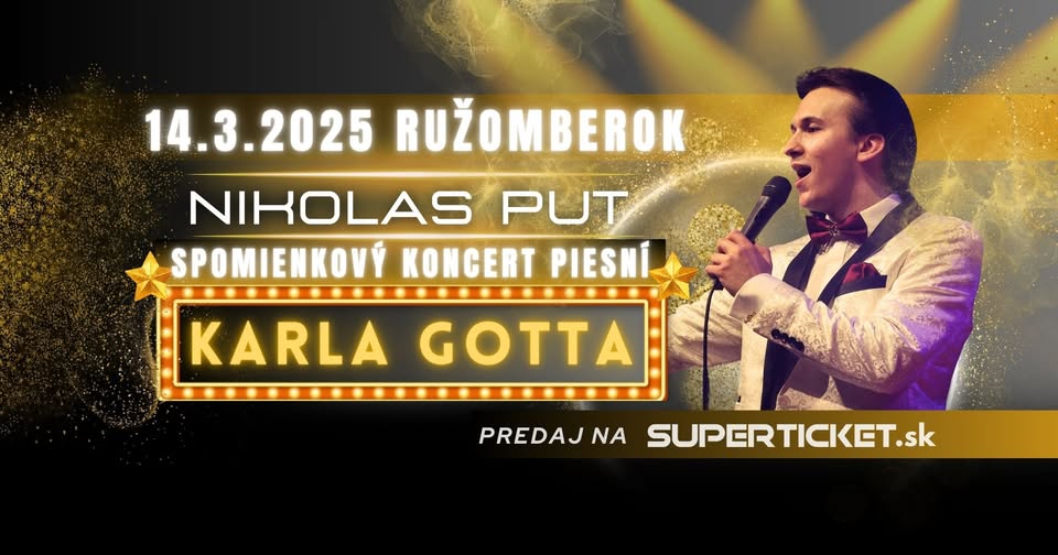 Spomienkový koncert piesní Karla Gotta - RUŽOMBEROK