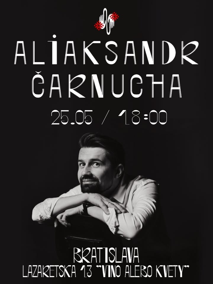 Сустрэча з пісьменнікам і журналістам Аляксандрам Чарнухам і прэзентацыя кнігі “Гвалт” у Браціславе