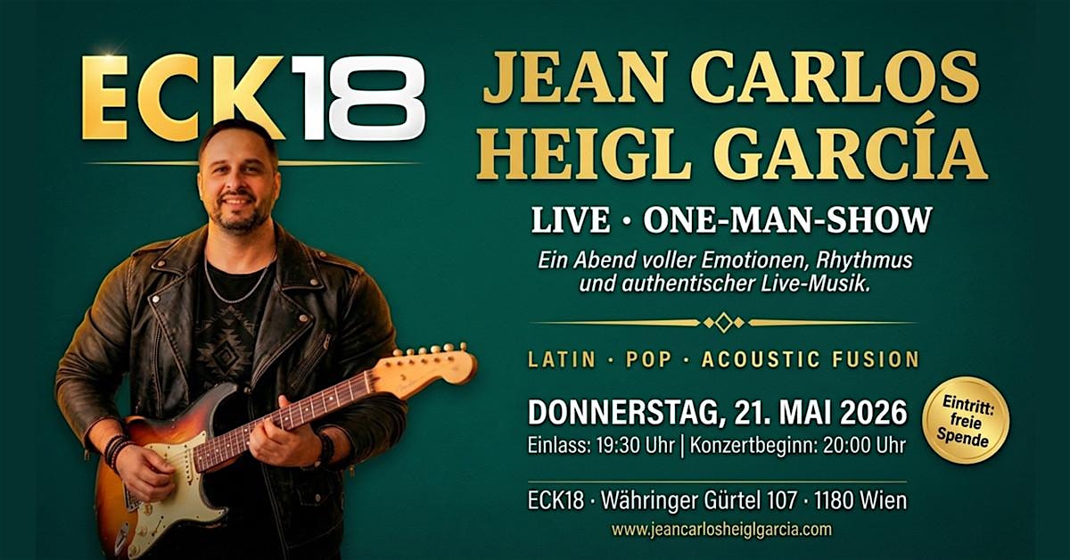 Live in Wien: Jean Carlos – One-Man-Show