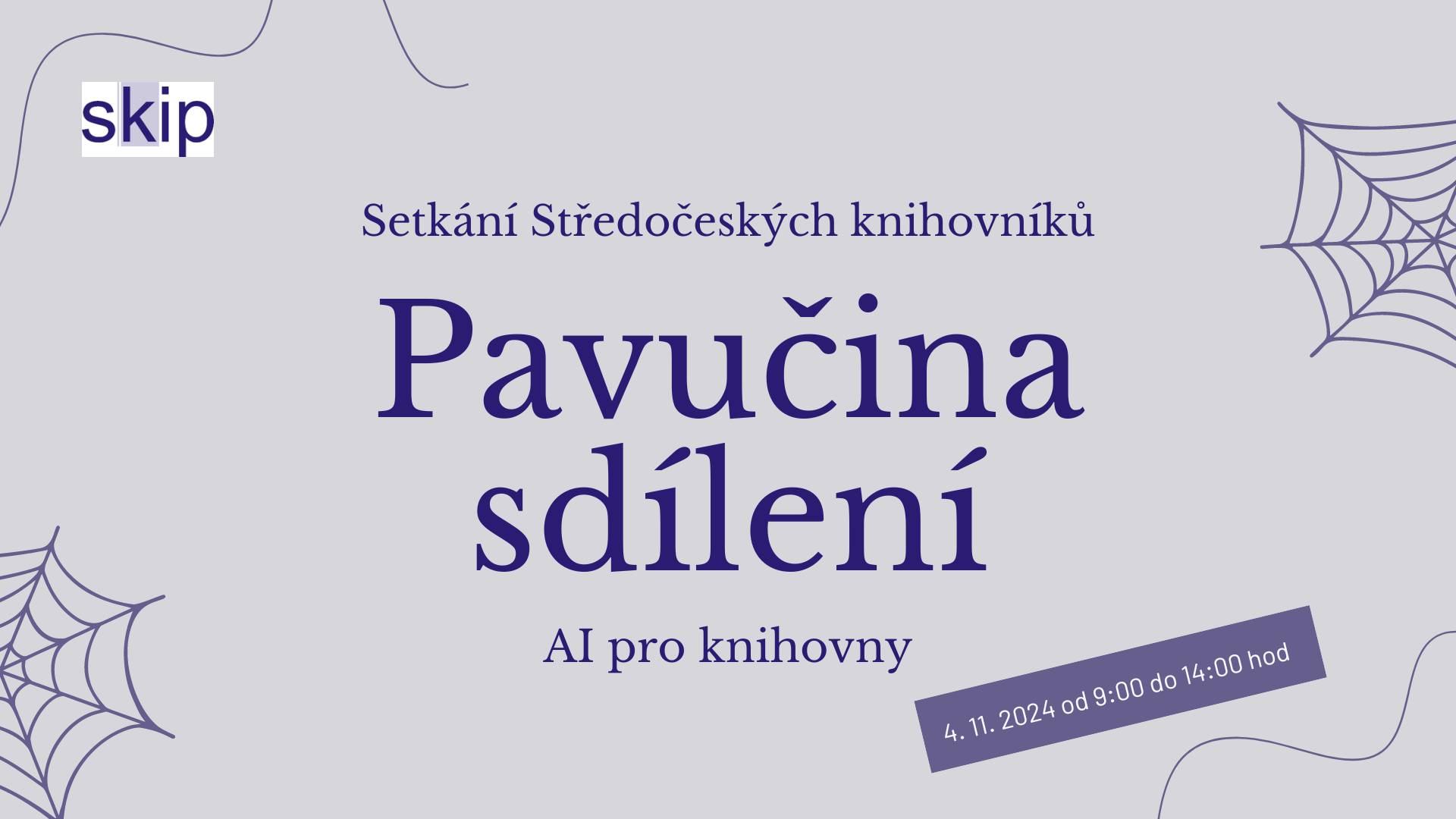 Pavučina sdílení 2024 - AI pro knihovny