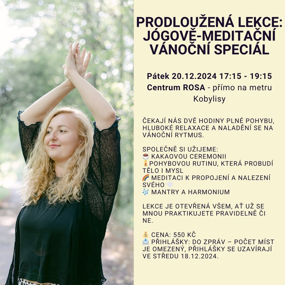 Prodloužená lekce - jógově-meditační vánoční speciál
