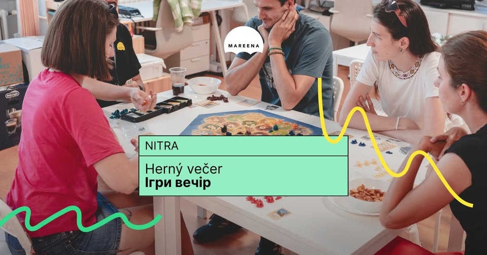 NITRA 🟢 Herný večer • Ігри вечір