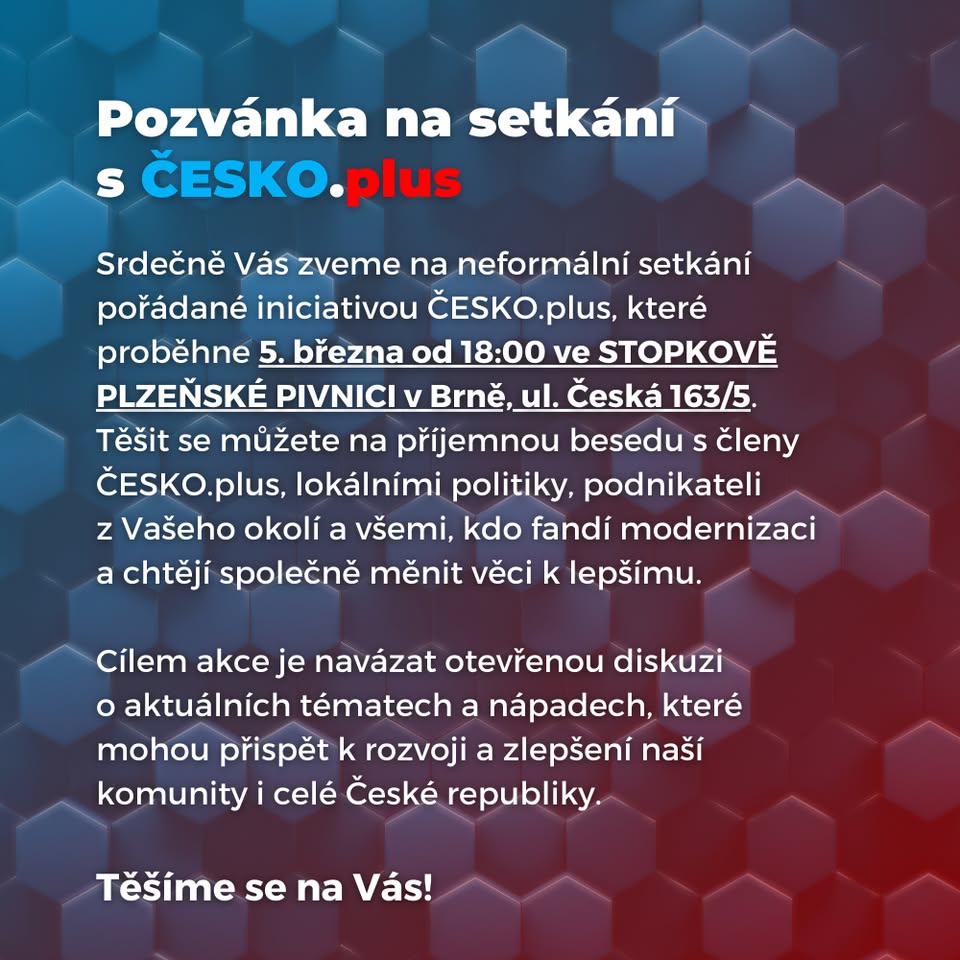 Setkání s ČESKOplus v Brně