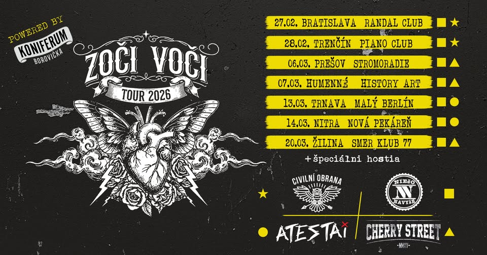 ZOČI VOČI TOUR 2026 - Žilina – Smer Klub 77 - 20.03.2026