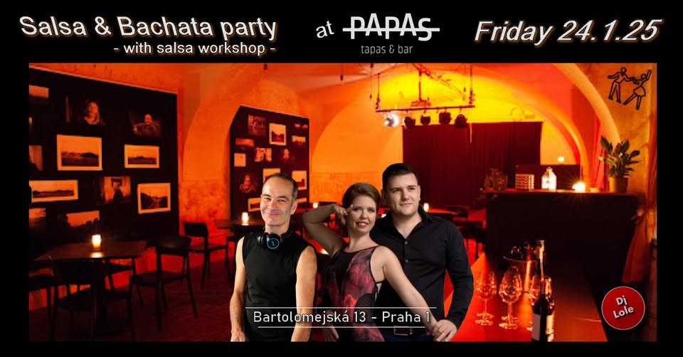 Salsa and Bachata party at PAPAS Bar ✨