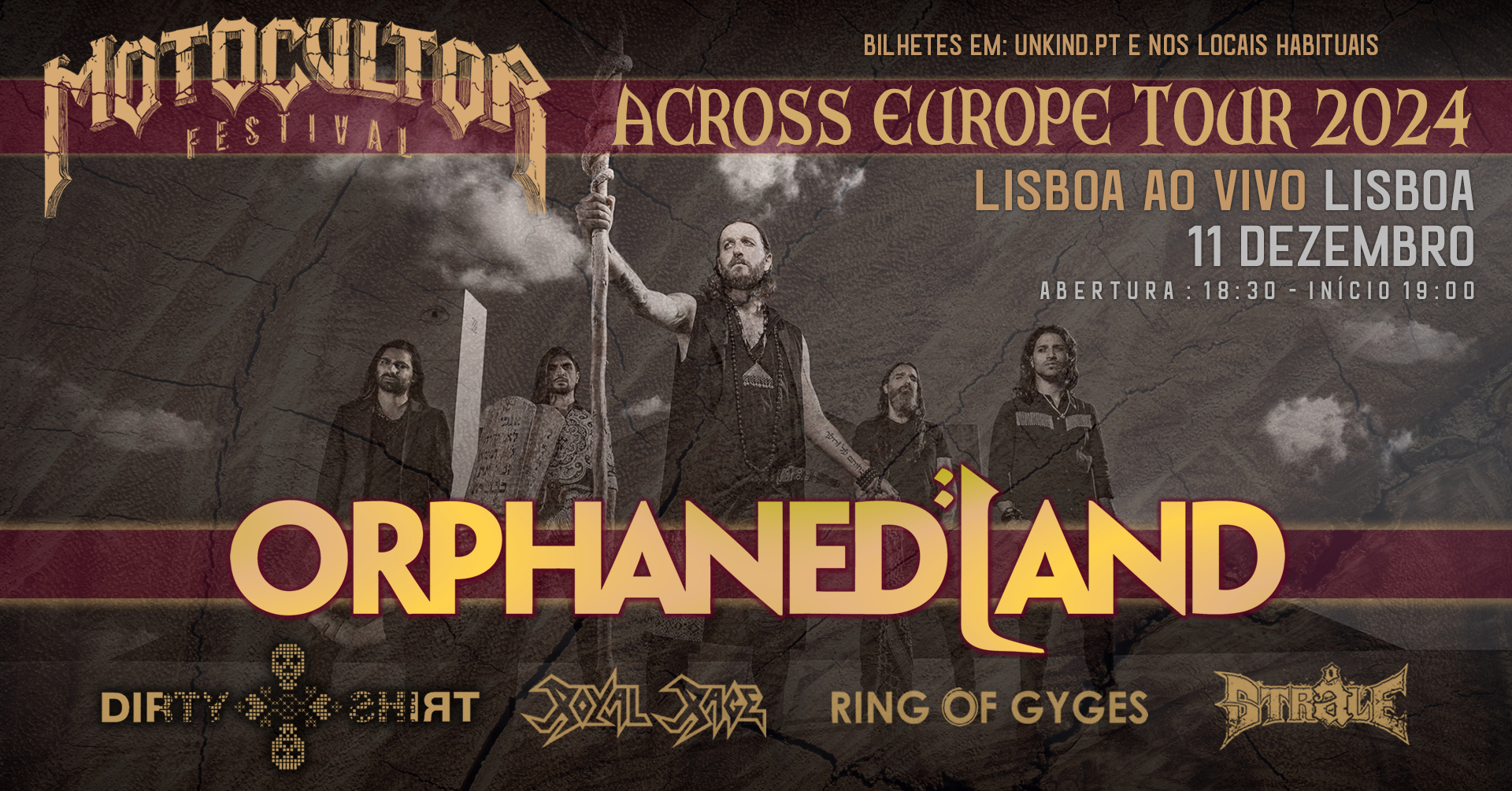 ORPHANED LAND • Motocultor Across Europe tour 2024 • Lisboa
